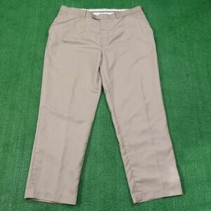 Roundtree & Yorke Dress Pants Pants Mens 40x30 Beige Easy Care